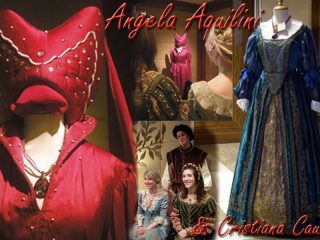 Collaborazione con l'artista Angela Aquilini "Laboratorio Arco del tempo" (rivisitazioni costumi storici)- Bijoux per rappresentazioni e sfilate di costumi storici.