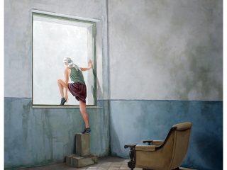 \"Il Risveglio\", olio su tela, 100x100 cm, 2024