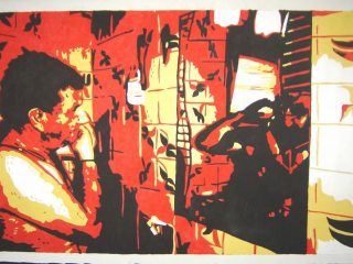 Mio padre
olio su tela - 100x150cm 
