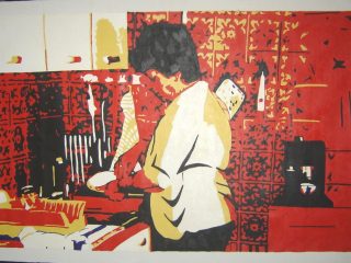 Mia madre
olio su tela - 100x150cm