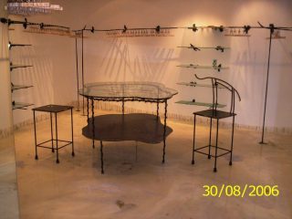 TAVOLO CRISTALLO SERIE IRONART