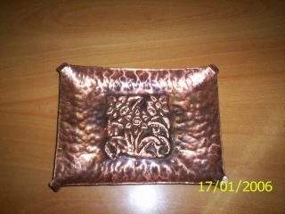 VASSOIO RAME CESELLATO 20X15