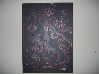 Mia Figlia Vittoria. 
I suoi capelli rossi.
50x70