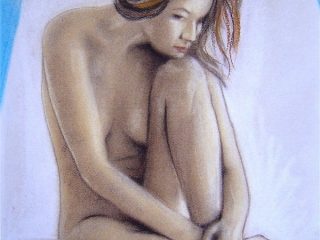 modella, pastello, cm. 50 x 70, 2007