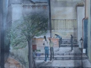 "Largo Prigioni"
olio su iuta
50x70