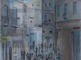 "Vico Piazza Roma"
olio su tela
50x70