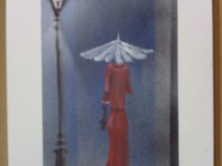 "ombrello bianco"
olio su cartone telato
18x24