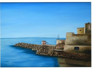 Porto Vecchio con l'antico Fortino di Sant'Antonio - cm 50 x 70 - olio su tela - 2007