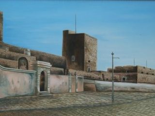 Castello Svevo ai tempi di Barboni - cm 60 x 90 - olio su tela - 2007