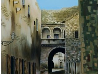 Piazzetta San Nicola (Bari Vecchia) - cm 70 x 90 - olio su tela - 2008