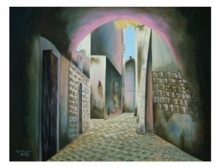 Bari Vecchia, arco - cm 70 x 90 - olio su tela - 2008