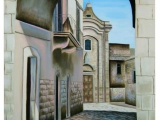 Santa Scolastica (Bari Vecchia) - cm 70 x 90 - olio su tela - 2008