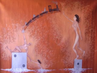 acrilico e olio su tela 135x155