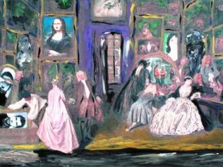 Daniele Leoni, La tradizione della Narrative Art, acrilico su sinopia digitale