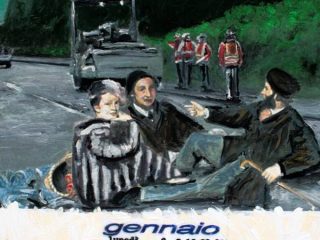Daniele Leoni, Calendario per chi si è stufato dei calendari d'arte, acrilico su sinopia digitale