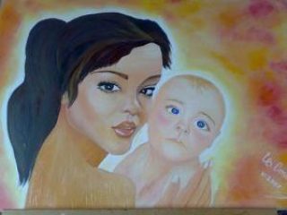 Luce dei miei occhi...,olio su tela,70x50cm