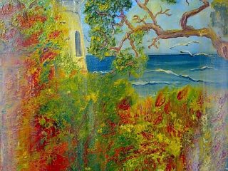 Il faro,olio su tela,30x40cm