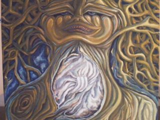 "Essere" costretto 
Acrilico su tela . 30x30x4