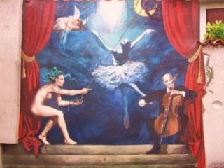 "LA DANSE" - murales in acrilico su parete 