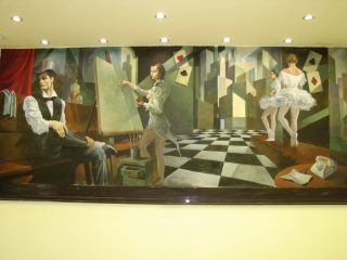 affresco su parete - 1907