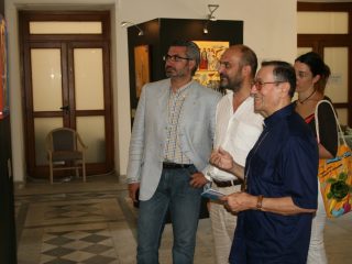 MOSTRA DI ICONE DI NIKOLAS A. HOUTOS - 19-28 LUGLIO 2008 PALAZZO ANTICHE TERME COMUNALI- ISCHIA A CURA DI ANNA DI CORCIA VISITA MONS. FILIPPO STROFALDI VESCOVO DIOCESI DI ISCHIA