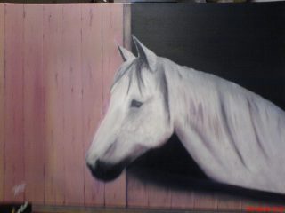 Cavallo nella stalla
tela ad olio 50x70
