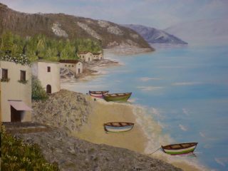 case di pescatori
olio su tela 50x70