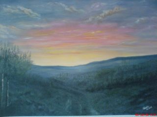 tramonto a Tettnang-Germania
olio su tela 50x70