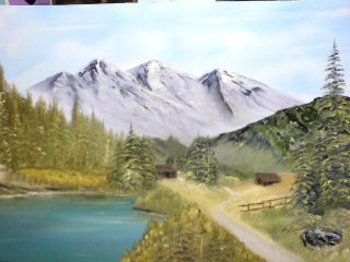 paesaggio di montagna
olio su tela 50x70
