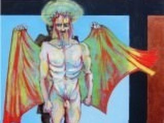 Via Crucis - Stazione n. 10: Gesù viene spogliato - 2008 - olio ed acrilico su tela - 90x90 