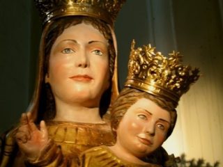 Madonna di Galatea - legno di tiglio dipinto ad olio e ricopreto di oro zecchino, Chiesa di Piano di Sorrento