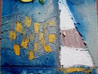 fish are jumping  ...(part.)
(acrilico e stucco di ceramica su tela, coll priv. Bruni, ferrara, 2008)