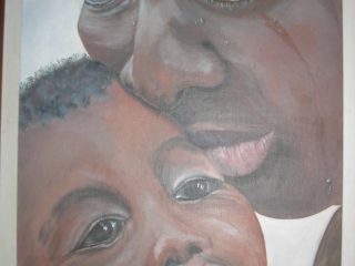 Katrina,pintura en acrílico