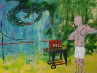 2m x 2m
Titolo: "Cavalieri d'oggi"