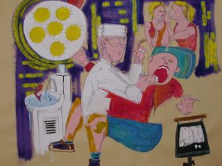 2m x 2m
Titolo: "no mamma, il dentista no"