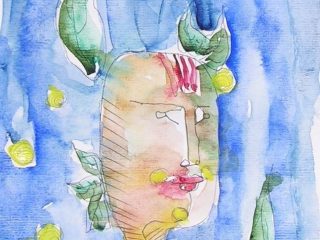 15x20 acrilico
Titolo: "satiro"