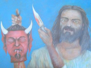 The death of the Devil
Artwork of Alberto Thirion
Mexican Folk Art