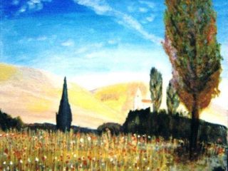La collina al vespro
