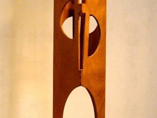 "Due contro" Scultura lignea (assemblaggio)