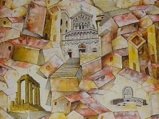 "LA MIA TERRA" olio su tela 
cm. 120x80