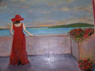 donna in rosso