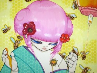 bitter just like honey
acrylic on canvas 100cm X 100 cm