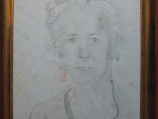 Ajmona Corrado - ritratto di zia Chiara 
 matita su carta 