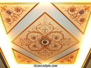 Ceiling painted by Ilian Rachov
