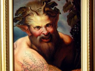 Bachus by Ilian Rachov
oil on canvas
40/50cm
Italy 2009