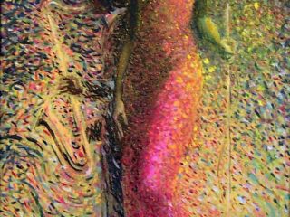 Lady and a Tramp  olio su tela 40x70
