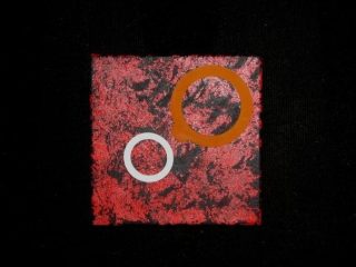 "Circles on Mars" 
      cm20x20 
 acrilico su tela