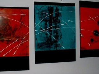 "Moments of being" 
cm 50x70 su 3 pannelli
acrilico su tela