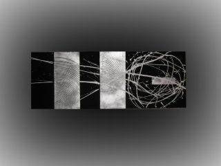       "Silver madness"
         cm 150x50
acrilico su tela e text.gel