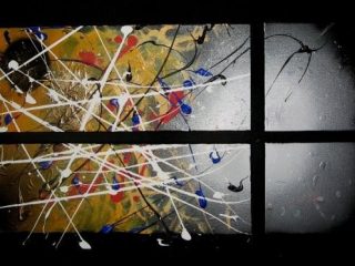 Big Bang Theory"
cm 50x20 (2pannelli);cm 20x20 (2pannelli)
acrilico su tela    
